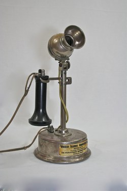Wilhelm Telephone Mfg. Co. pencil shaft on heavy cast base