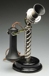 Sumter Telephone Mfg. Co. #19 Rope Shaft Candlestick