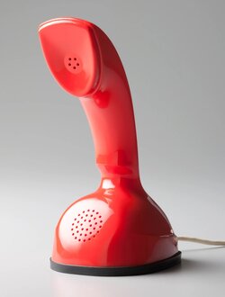 Cream Pushbutton Phone