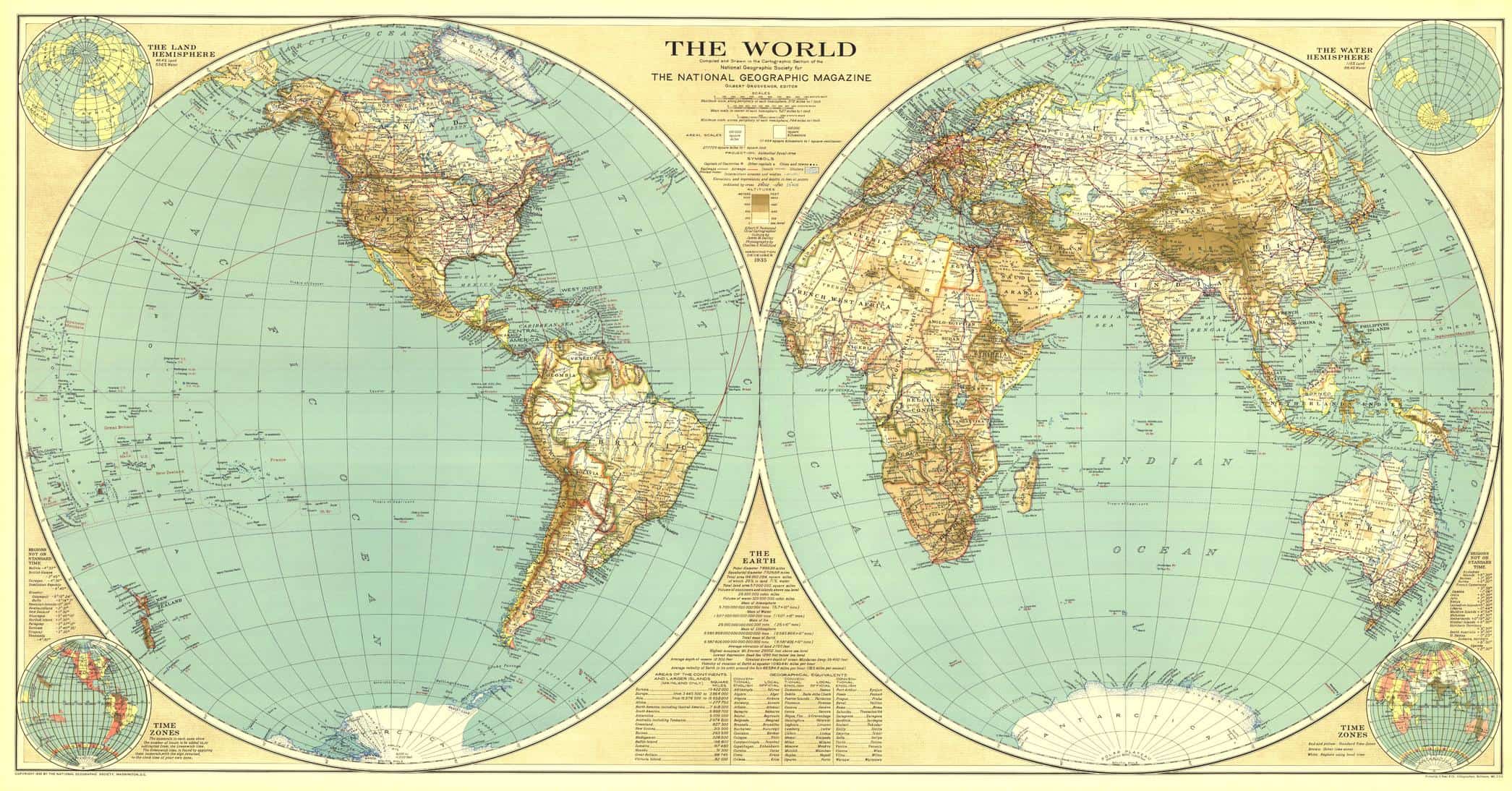 First phone call routed around the world