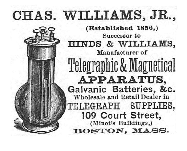 Chas. Williams Jr early ad