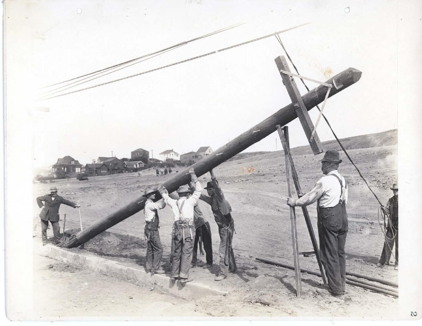 Pac Tel 1912: Outside plant construction