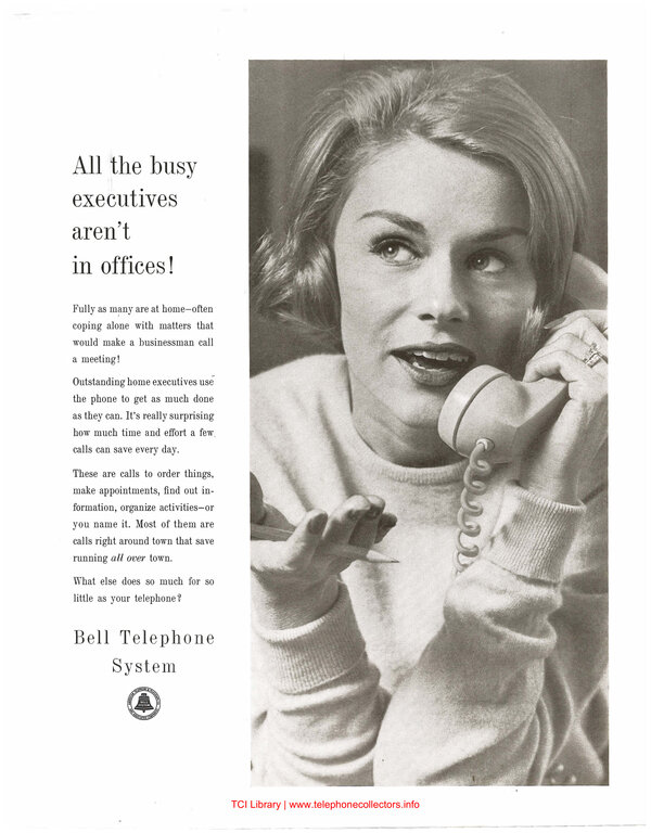 'All the busy executives' ad