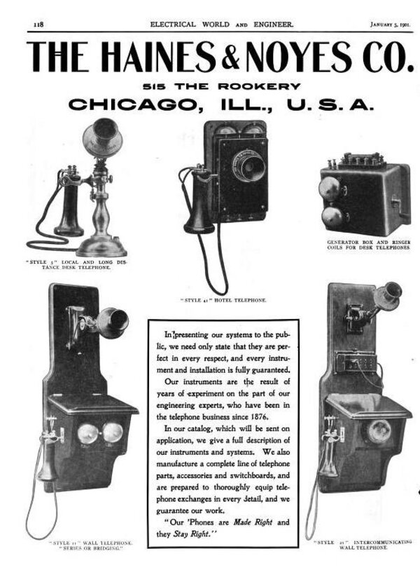 Haines Noyes Electric Ad