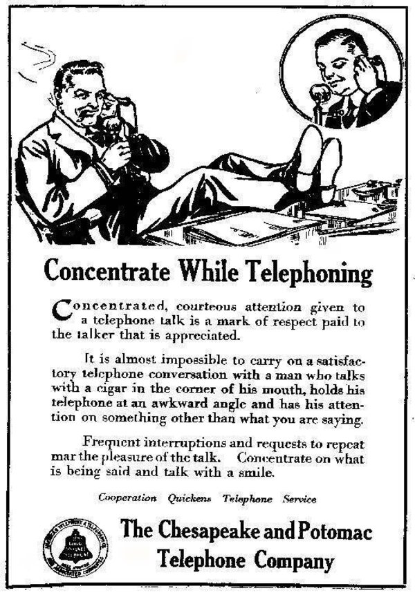 Concentrate While Telephoning