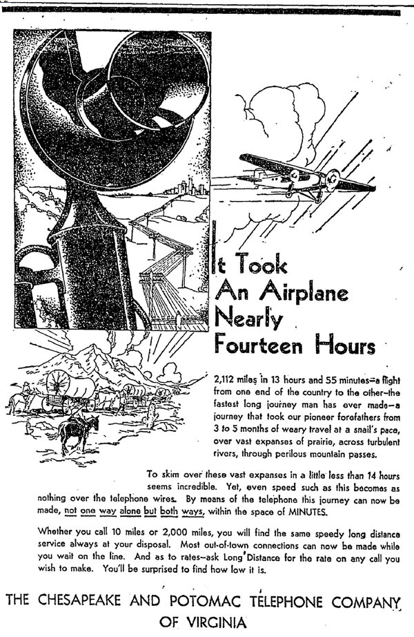 Telephone vs. Airplane