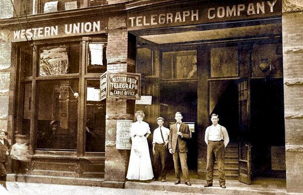 Western Union Charleston West Virginia office, 1880