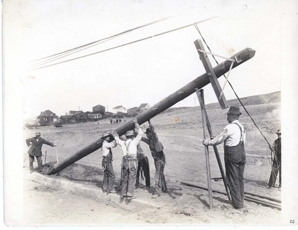Pac Tel 1912: Outside plant construction